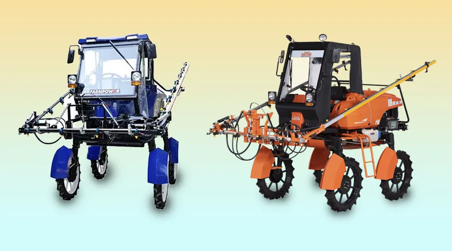 फार्मपावर सेल्फ प्रोपेल्ड बूम स्प्रेयर (पीजी600) और शक्तिमान प्रोटेक्टर 600 की तुलनात्मक जानकारी  Image