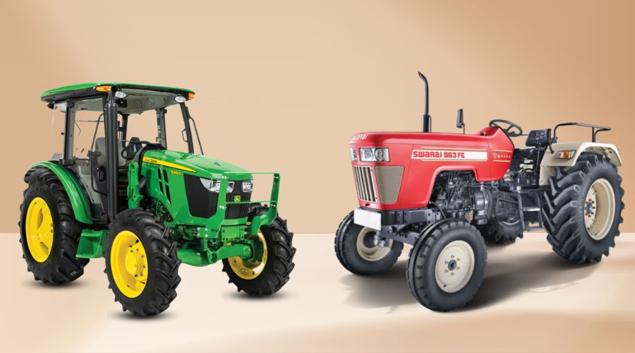 स्वराज 963 FE 4WD और जॉन डियर 5060-E 4WD ट्रैक्टर का तुलनात्मक विश्लेषण 