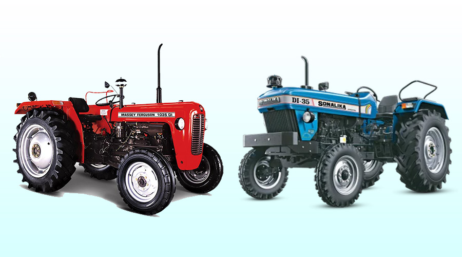 Comparison of Sonalika DI 35 and Massey Ferguson 1035 DI tractors, covering features, mileage, power, and price for better farming decisions.